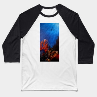 DIVING ON A CORAL REEF IN THE RED SEA Baseball T-Shirt